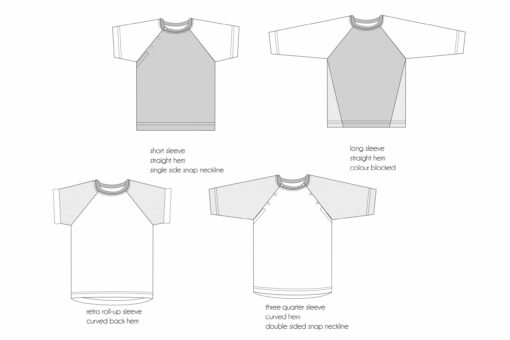 Explorer Raglan T-Shirt Sewing Pattern