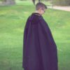 Waves and Wild Storybook Cape Hufflepuff robe from behind