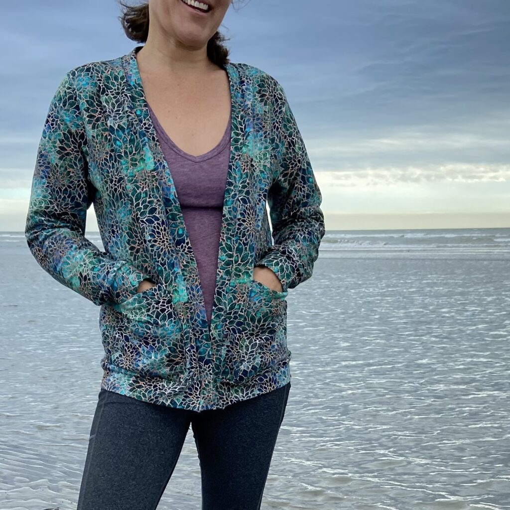 Signature Monogram Cardigan - Sea Salt