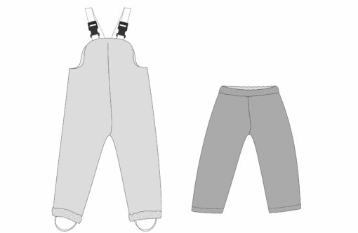 Free Range Fun Over Trousers Sewing Pattern - Adult Male/Straight